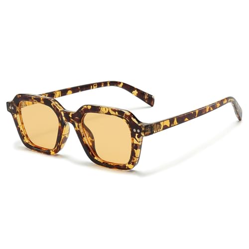 Lunettes de soleil homme rivets tendance gelée protection UV400 verres dégradés chic