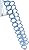 12 Steps Attic Ladder,9.5-10.17ft Folding Attic Ladder Pull Down System,Wall-Mounted Attic Stairs,Loft Ladder, Retractable Stair Ladder, Alloy Attic Access Ladder for Attics/Basements, Up to 880lbs