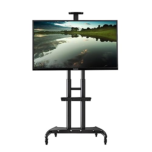 Soporte carrito para TV 55-80 pulgadas UPGENT negro miniatura 2