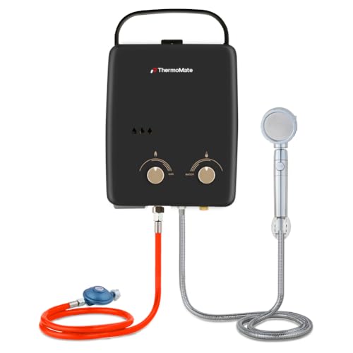 Gas-Wassererhitzer, ThermoMate AZ132B-DE 5L Tragbarer...