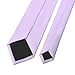 KOOELLE Men's Light Purple Tie Solid Pure Color Plain Neckties Formal Lavender Ties For Men