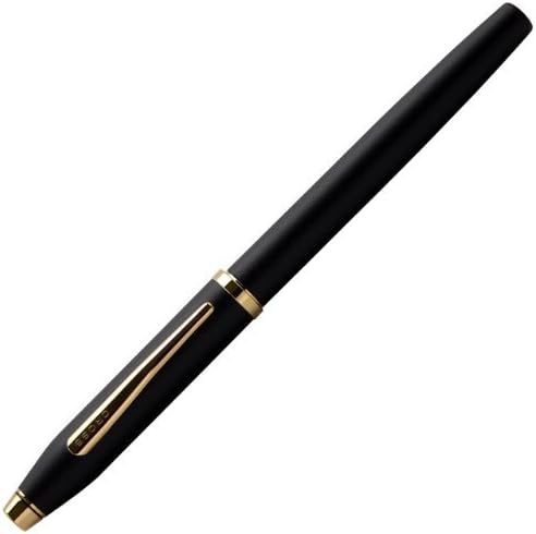 Cross Century II Matte Black with Solid 18KT Gold Medium Nib Fountain Pen! Very Rare