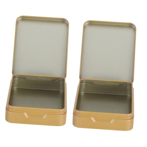 TEMPNAP 2個 密封蓋付きミニ茶葉収納缶 軽量コンパクトで携帯便利 フリップトップ設計で開閉簡単 お茶やお菓子の鮮保持にな錫製保存容器