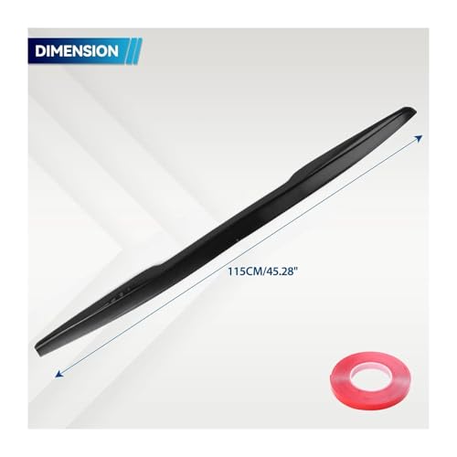 Spoiler de coffre arrière 115cm style carbone pour Mitsubishi Lancer Evolution - 7