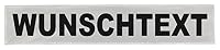 Reflexschild Rückenschild silber matt reflektierend mit Wunschtext 38x8cm, 42x8cm, 30x5cm Wunschtext individuell wie RETTUNGSDIENST FEUERWEHR NOTARZT etc. (42x8cm) – Ansicht 4