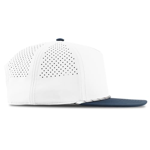 Image of Branded Bills Bare Flat 5 Panel Rope Hat for Men, Adjustable Snapback Golf Baseball Cap Flat Brim