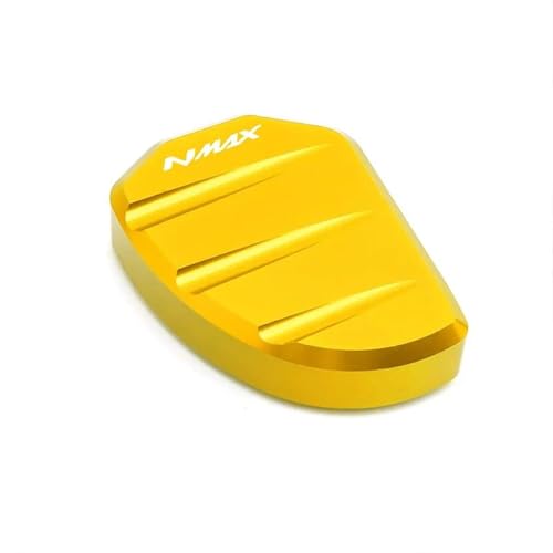 オートバイキックスタンドパッドに適合するヤマハ用 に適合するAEROX155 Nvx155 XMAX 250 300 Nmax 155 サイドスタンド延長引伸プレート(Gold)