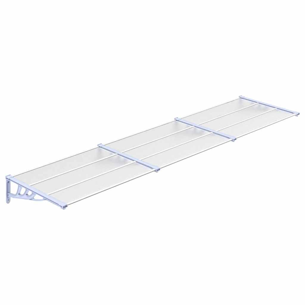 Toit de protection pluie auvent de porte transparent pour entrée de maison individuelle