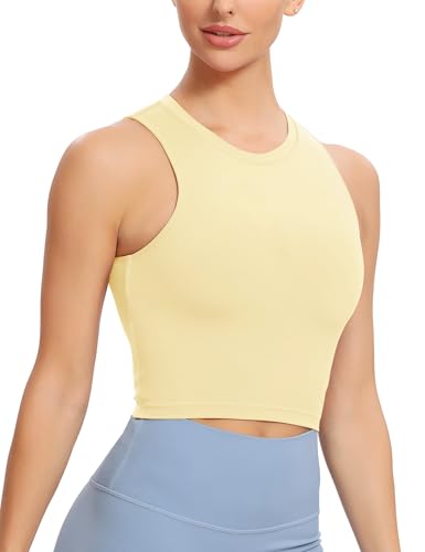 Image of Natural Feelings Nudi Sports Bras for Women Removable Padded Yoga Tank Tops Sleeveless Fitness Workout Crop Tops
