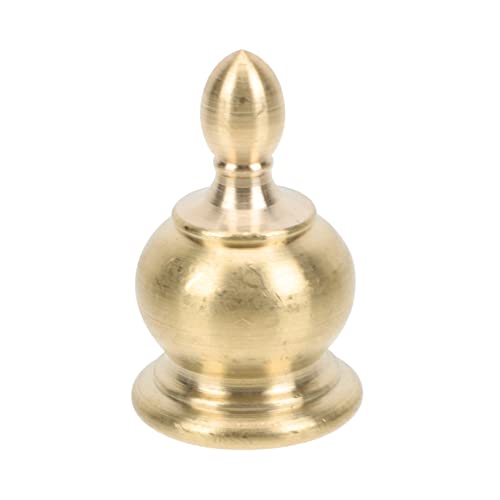 Image of Housoutil 3pcs Table Lamp Accessories Lamp Finial Cap Knob Lamp Shade Finial Lamp Shades Finials Caps Retro Lamp Finials Light Fixture Screws Floor Internal Teeth Copper Lamp Cover