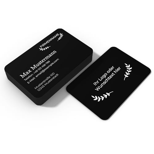 Tarjetas de visita de aluminio premium personalizadas (85 x 55 mm), 0,2/0,4/0,8 mm de grosor, grabado de alta calidad, para negocios, empresas, startup (Natural Harmony, 0,4 mm)