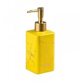 Ceramic Soap Dispenser for Bathroom Kitchen Countertop, 320ml Liquid Lotion Dispenser Soap Dispenser