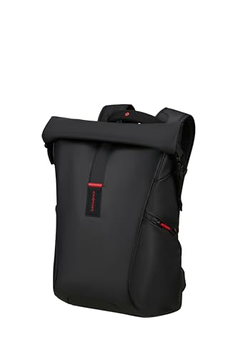 Samsonite Paradiver Light - Sac à Dos Ordinateur Extensible Rolltop 17,3 pouces, 49 cm, 25/35 L, Noir (Black)