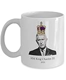 HM King Charles III HM Queen Consort Camilla Coronation Souvenir Coffee Mug, UK, United Kingdom, Great Britain, London England, Collectible Majesty (Design 4)