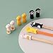 XIUOYN 3Pieces Cartoon Cats Claws Pencil Caps Chewing-Proof Silicone Pencil Topper Protectors Covers for Class Reward