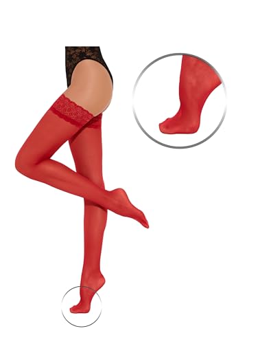 Medias autoadhesivas de 30 DEN de mujer Fiore Celia Sensual en color negro 5