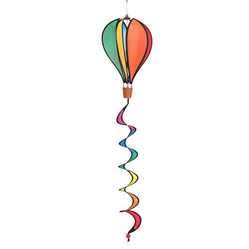 HQ Windspiration 109325 Hot Air Balloon Twist Sunrise, UV-bestendig en weerbestendig windspel Mini Rainbow