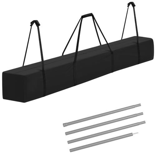Aidetech Tent Pole Bag for Party Tent, 600D Oxford Fabric Portable Camping Storage Bag- 83x12x12 in, Black