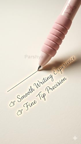 Image of KiddieWorld 5Pcs Soft Grip Gel Pen Set 0.5mm Fine Tip Smooth Writing Pens Cute Aesthetic Pink Or Green Gel Pens for School College Office Journaling Gift for Kids Girls Stationery Lovers