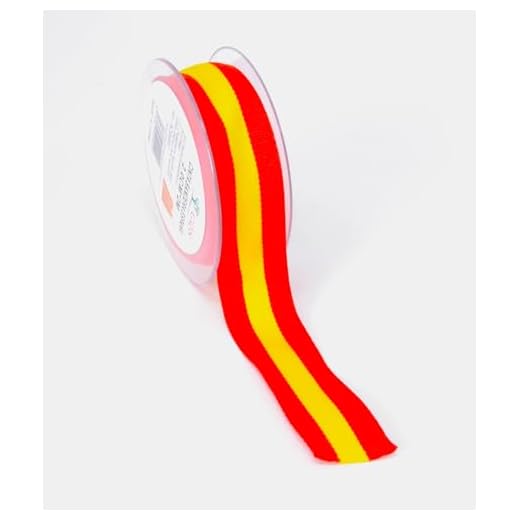 2 cm x 2 metros. cinta bandera española rollo de tela para artes y manualidades. coser tela. Decoración de la bandera de España.