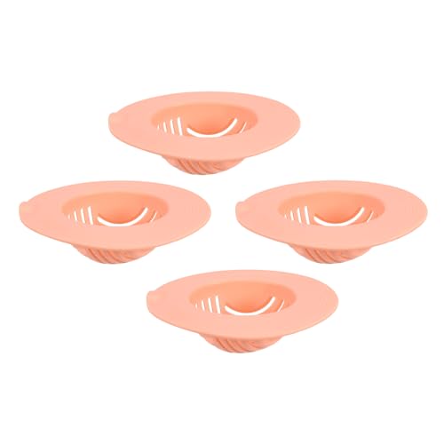Coladores para Fregadero de Silicona, 4 Piezas, Rosado