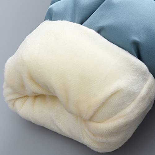 Baby winter overall met capuchon sneeuwpak katoen gevoerd dikke rompers met voeten slaapromper warme voering eland… - Image 4