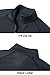 MAGCOMSEN 1/4 Zip Tops for Men UPF 50+ Long Sleeve Shirts Lightweight Sun Protection Shirt Golf Rash Guard Men Black,L
