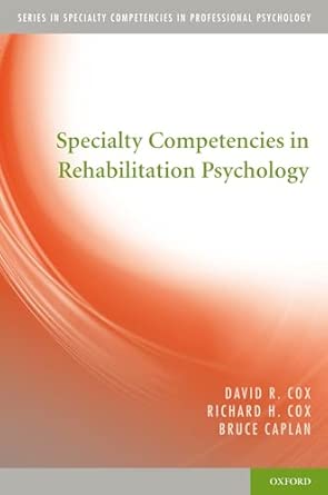 Specialty Competencies in Rehabilitation Psychology book cover