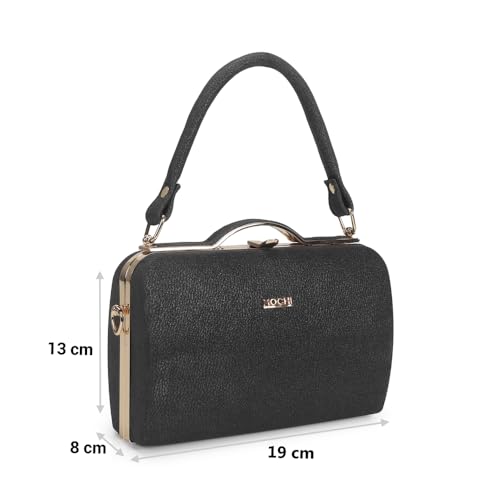 Image of Mochi Women Party /Fashion Fabric Soft Body Lock Closure Solid Clutches With 1 Pocket And 1 Compartments