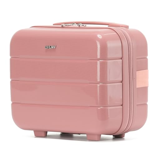 CRUW Carry-On 12" Carrying Case Hard Shell Cosmetic Case Lightweight Cabin Bag Durable Polypropylene Luggage Underseat Free Carry for Ryanair, Wizz, easyJet & More!