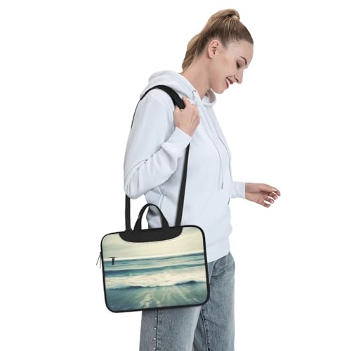 Bolso de hombro para laptop con diseño oceánico miniatura 7