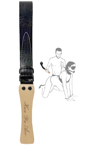Leder SM Spanking Paddle & Peitsche Set – BDSM Bondage Whip für Paare – Fetisch Sexspielzeug für Rollenspiele und Dominanzspiele