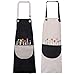 2 Stück Malschürze Kinder Zeichnungsschürze Küchenschürze Malschürze Kunst Bastelschürze für Kinder für DIY Malerei, Anti-Öl und Anti-Fouling Lätzchen Kunst Kittel Schürzen zum Kochen Backen Malerei