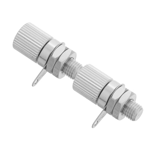 SHINEOFI Speaker Binding Posts Set 2pcs Nickel-plated Copper 4mm Banana Jack Connectors M6x23mm Terminal for Amplifier Loudspeaker Subwoofer Audio Equipment