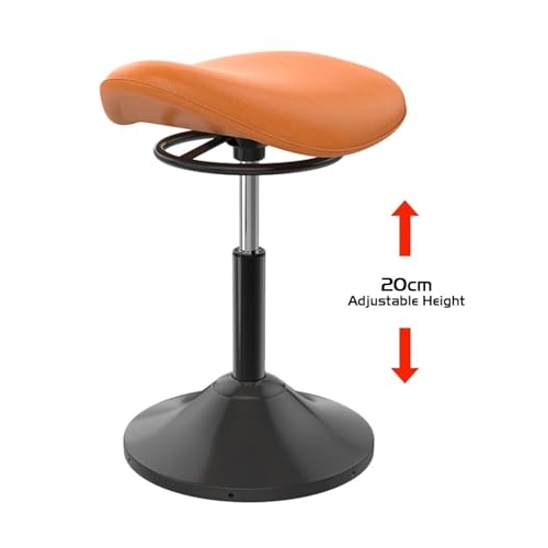 Image of Saddle Stool,Lift Wobble Stool Standing Chair with 360 Swivel, Tilting Balance Chair with Height for Active Learning Sitting(Green)