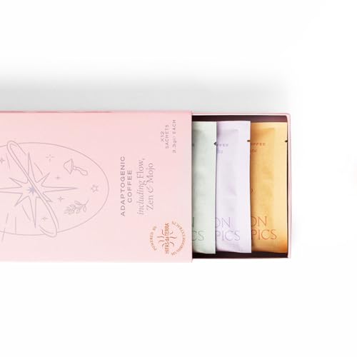 London Nootropics - Selection Box - Flow Mojo & Zen Adaptogenic Mushroom Coffee - 12 Sachets