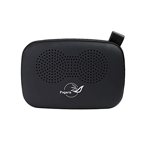 Image of PAGARIA Portable Radio & Alarm Clock Bluetooth Speaker with Remote /Alarm /USB /am /fm /SD Card /aux /Bluetooth Recording /mic Recording. (Black), Standard (SAN101)