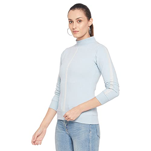 Image of Duke Stardust Women Full Sleeve High Neck Sweatshirt (LFX770 Skyway Mix L)