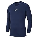 Nike M NK Dry Park 1Stlyr JSY LS Long Sleeved t-Shirt, Hombre, Midnight Navy/White, M