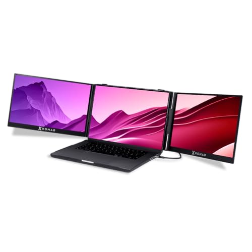 Image of X Nomad X4 Pro Max 15.3 Inch Portable Triple Screen, Single Cable Connection, 1920x1200 WUXGA, 16:10, Anti-Glare Matte, 1000:1 Contrast Ratio, 300nits