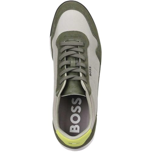 Image of BOSS Men's Titanium SL sdtxny Trainers Made of Various Materials with Suede Details and Lacing Size