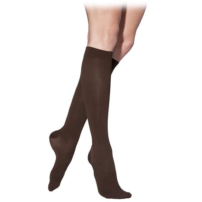 Image of SIGVARIS COTTON 230 Men's Closed Toe Calf Compression Socks 30-40mmHg