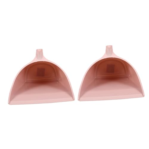 PEPLAYTAL 2個 デスクトップ用点手持ち塵取り 北欧粉色 エルゴ ックグリップ 軽量コンパクト 収納便利 家やオフィスの掃除に