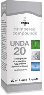 UNDA - UNDA 20 Numbered Compounds - Homeopathic Preparation - 20 ml Liquid