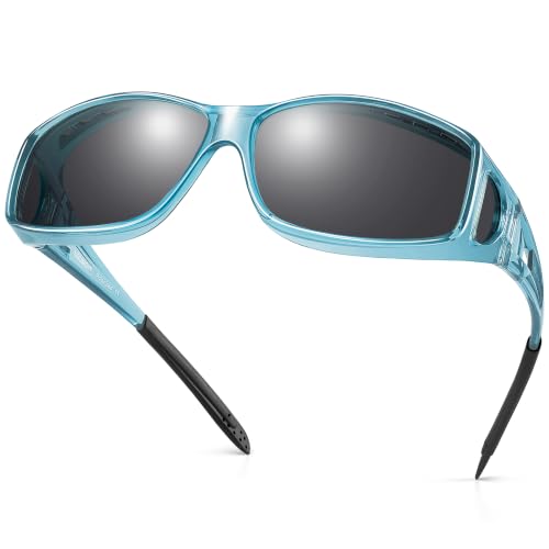 Image of URUMQI Polarized Sunglasses Fit Over Glasses for Men Women, Wraparound Sun Glasses UV400 Protection for Driving Fishing