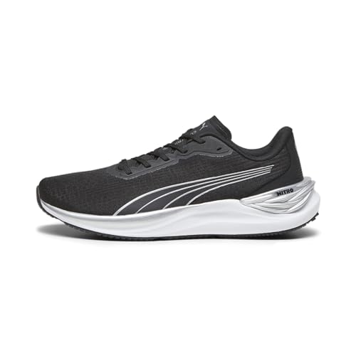 PUMA Herren Electrify Nitro 3 Turnschuhe, Black Silver, 43 EU