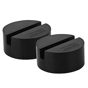 DEDC 2PCS Rubber Jack Pads Universal Slotted Frame Rail Protector for Trolley Jack Pinch Weld Protector