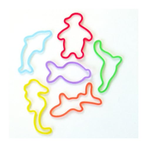 Silly Bandz Sea Creatures - 48 Pack - Fun Sea Creature Wrist Bands for Kids, Dolphin, Penguin, Shark, Seahorse