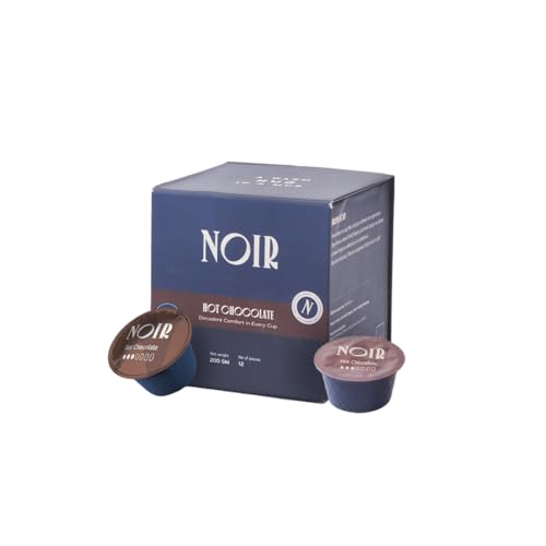 Image of Noir's Hot Chocolate Pods | Rich Belgian Chocolate Flavor With Creamy Texture | Dolce Gusto Compatible Pods | Pack of 10 Pods