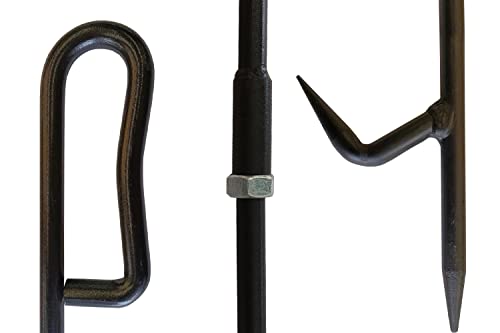 Fire Poker For Fire Pit. 34 Inc 2 Lb Heavy Duty Fireplace Poker Made Of Diameter 0.47 Inc Solid Steel. Upgraded Campfire Poker For Fireplace, Camping, Fire Pit, Wood Stove, Outdoor& Indoor Use. #TOP3